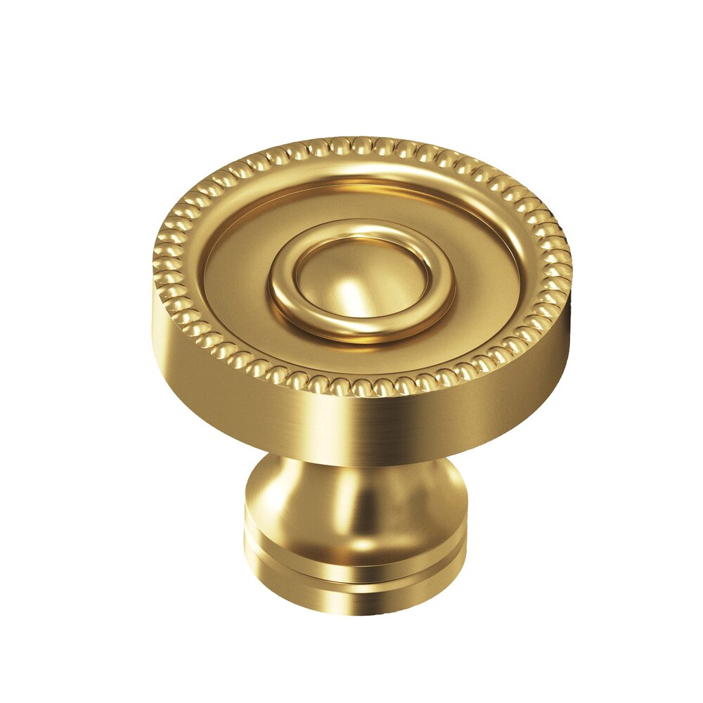1 1/8" Diameter Knob in Satin Brass