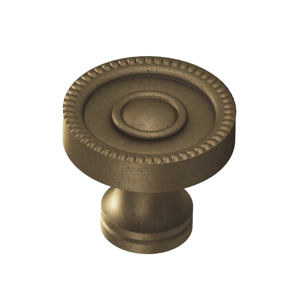 1 1/8" Diameter Knob in Distressed Oil Rubbed Bronze
