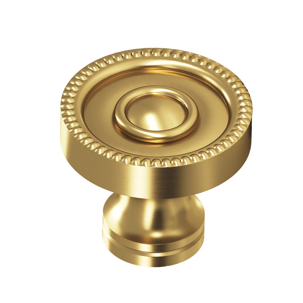 1 1/4" Diameter Knob in Satin Brass