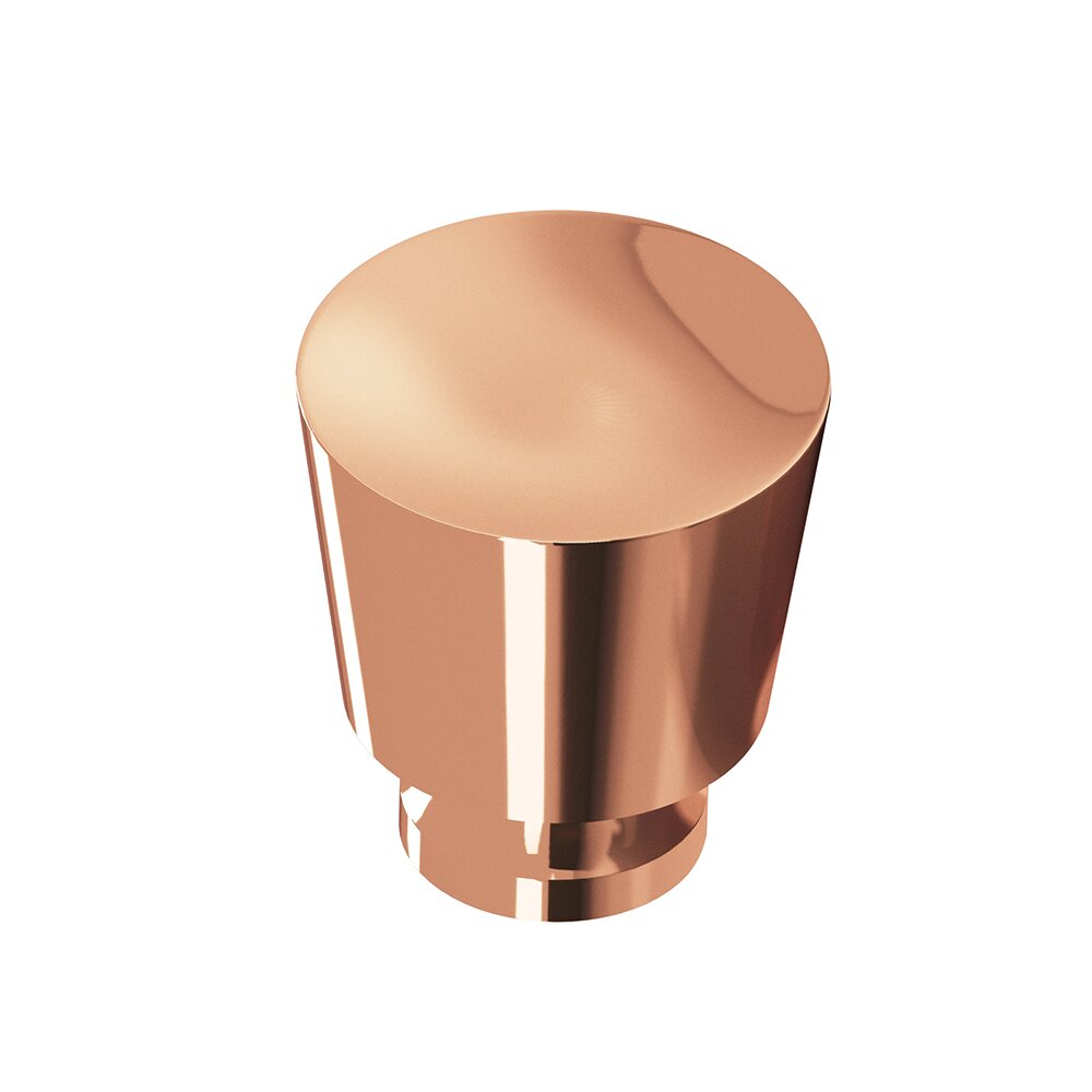 1" Knob In Polished Copper