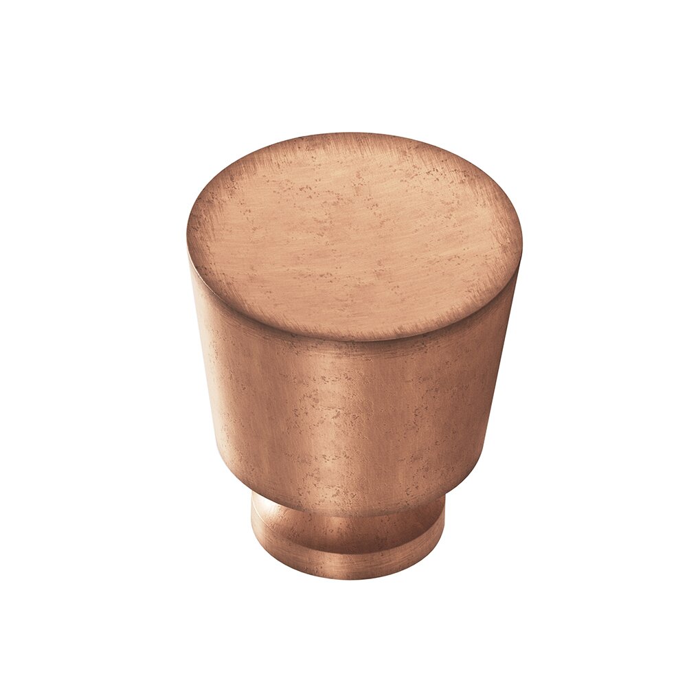 1" Diameter Knob in Distressed Antique Copper