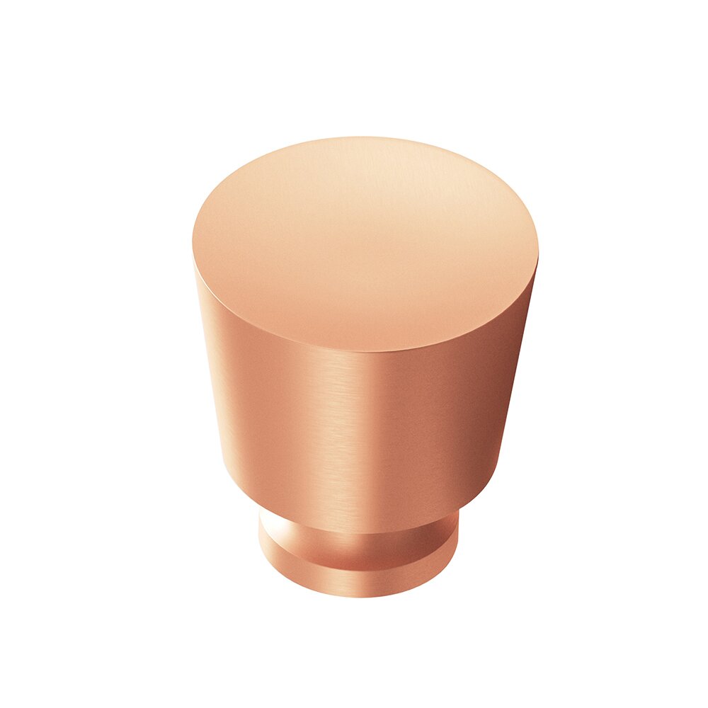 1" Diameter Knob in Matte Satin Copper