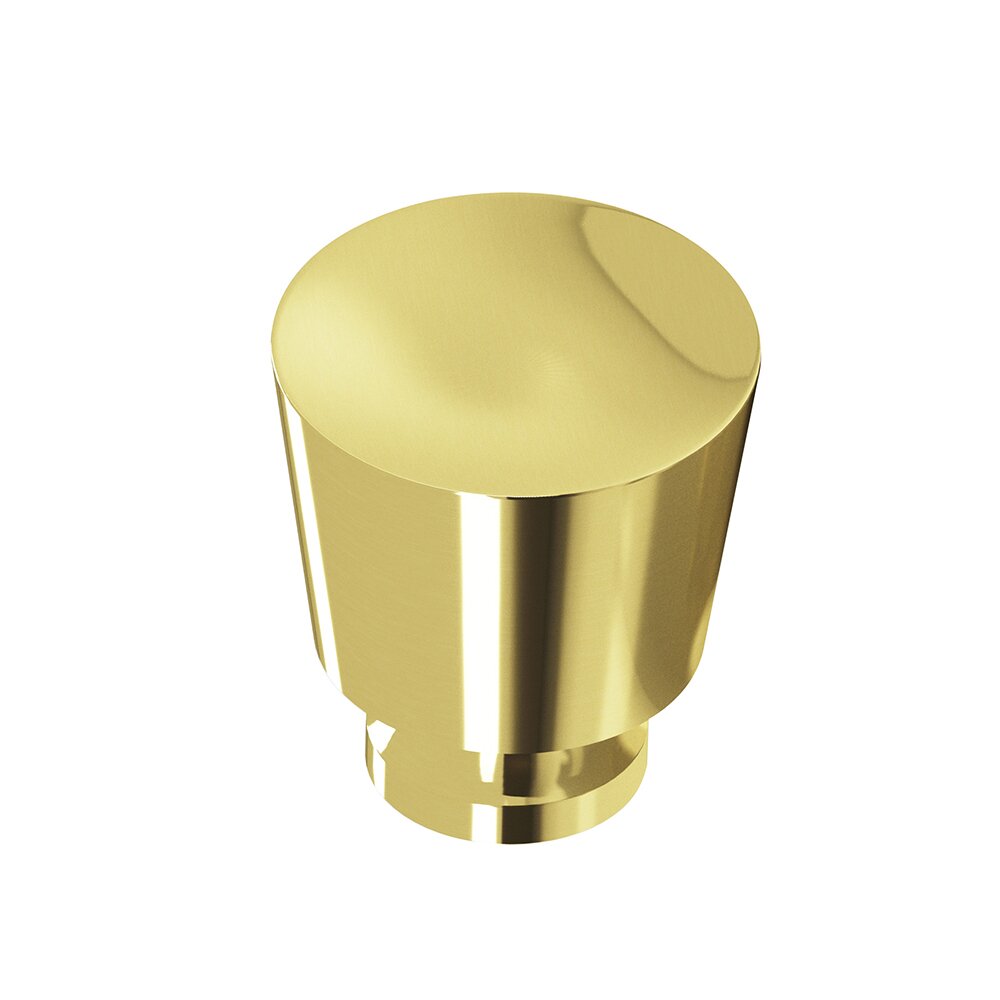 1 1/4" Knob In Unlacquered Polished Brass