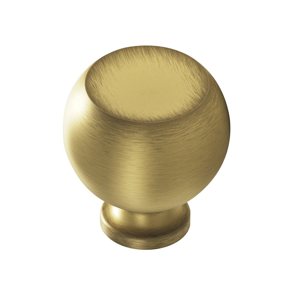 1" Knob In Matte Antique Brass