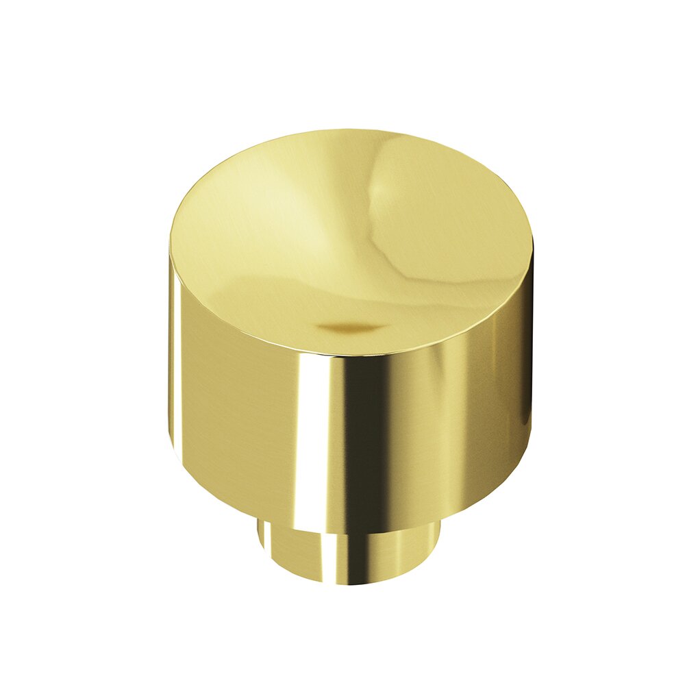 1" Knob In Polished Brass Unlacquered