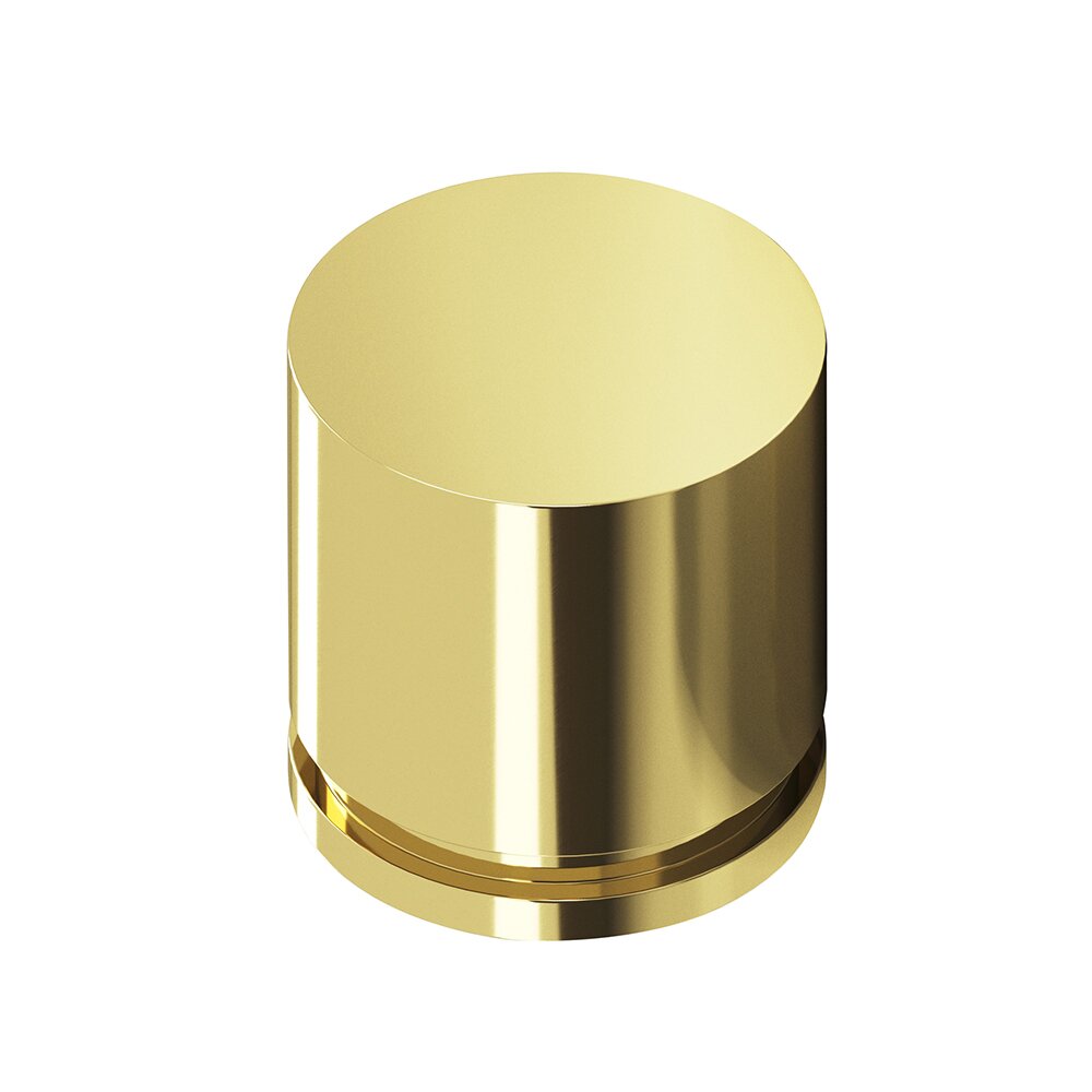 1" Knob In Polished Brass