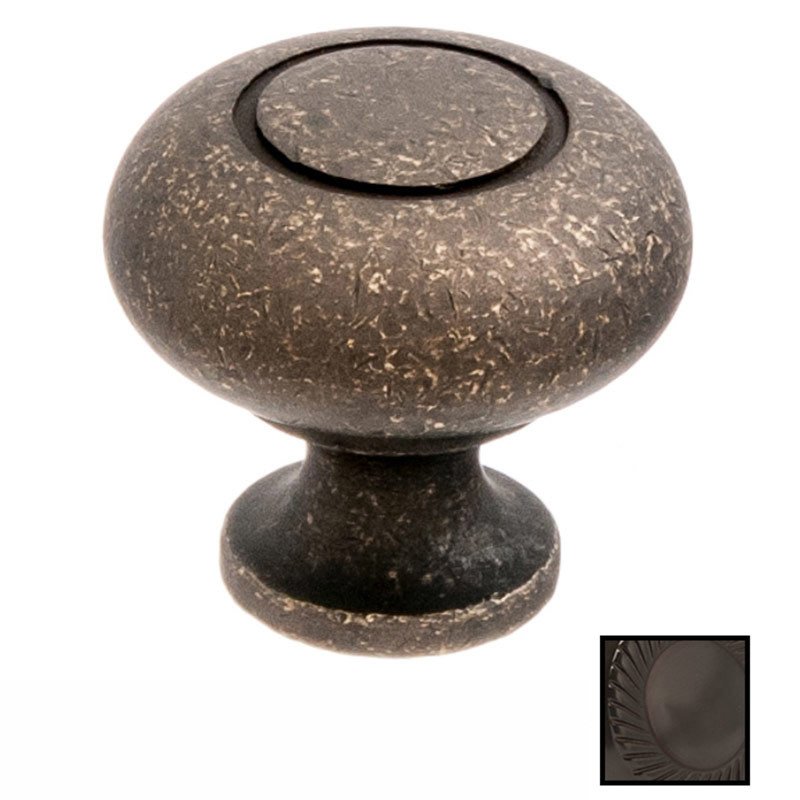 1 1/4" Knob In Dark Statuary Bronze