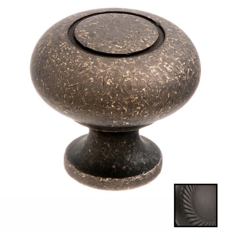 1 1/4" Knob In Matte Dark Statuary Bronze