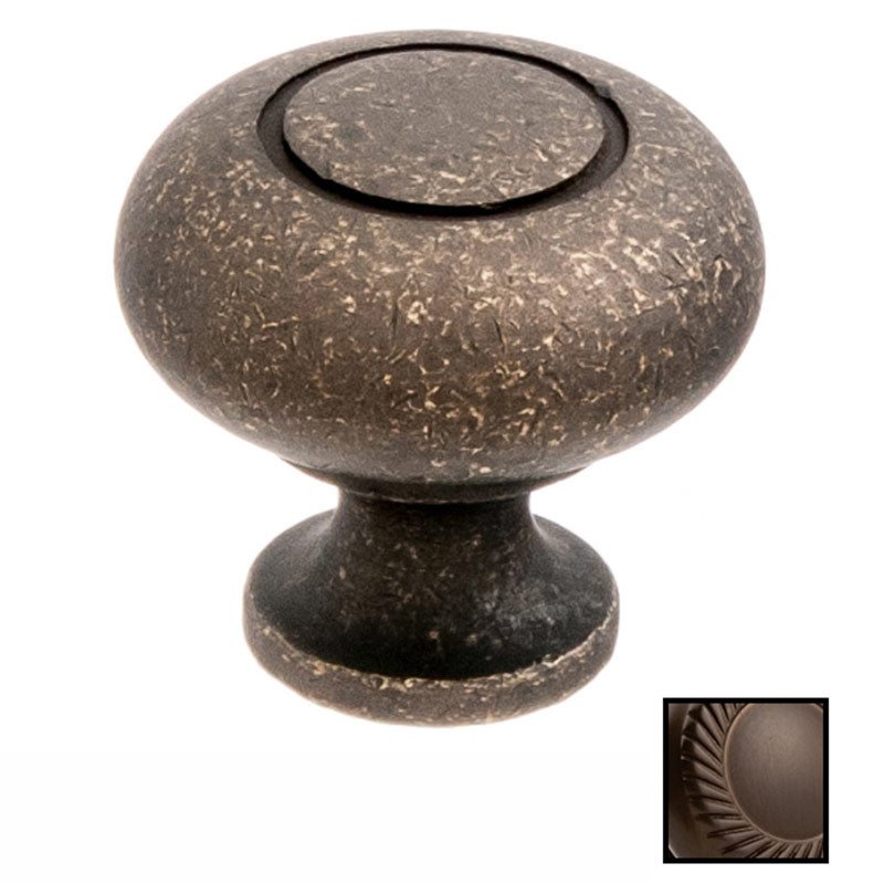 1 1/4" Knob in Heritage Bronze