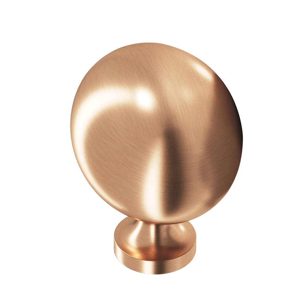 1 1/4" Oval Knob in Satin Bronze