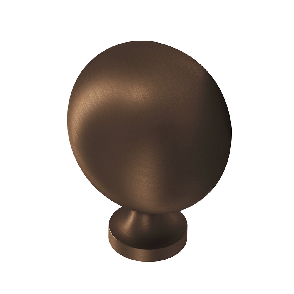 1 1/4" Oval Knob in Matte Oil Rubbed Bronze