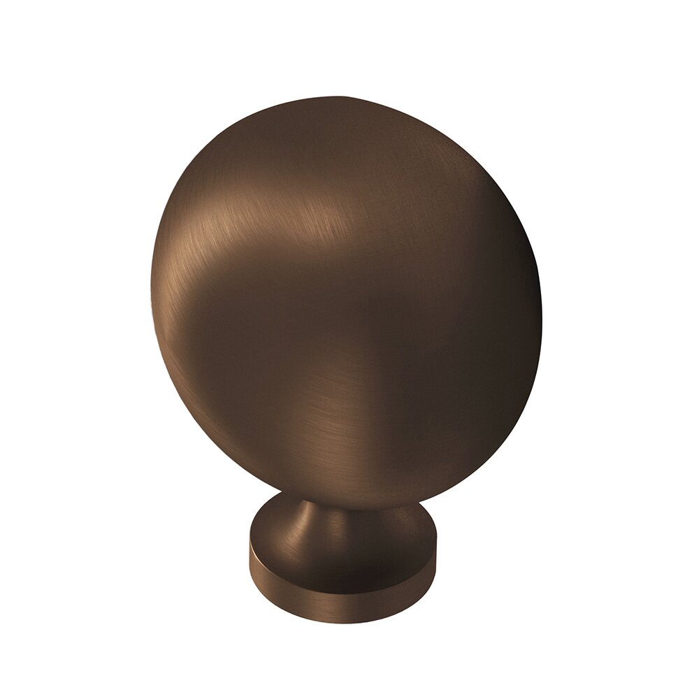 1 1/2" Long Oval Knob in Matte Oil Rubbed Bronze