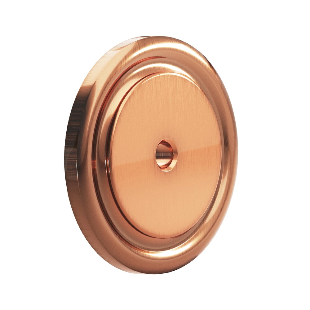 1 3/4" Round Backplate in Antique Copper