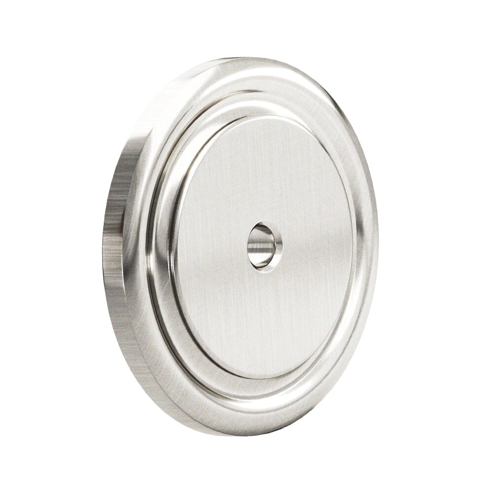1 3/4" Round Backplate in Satin Nickel