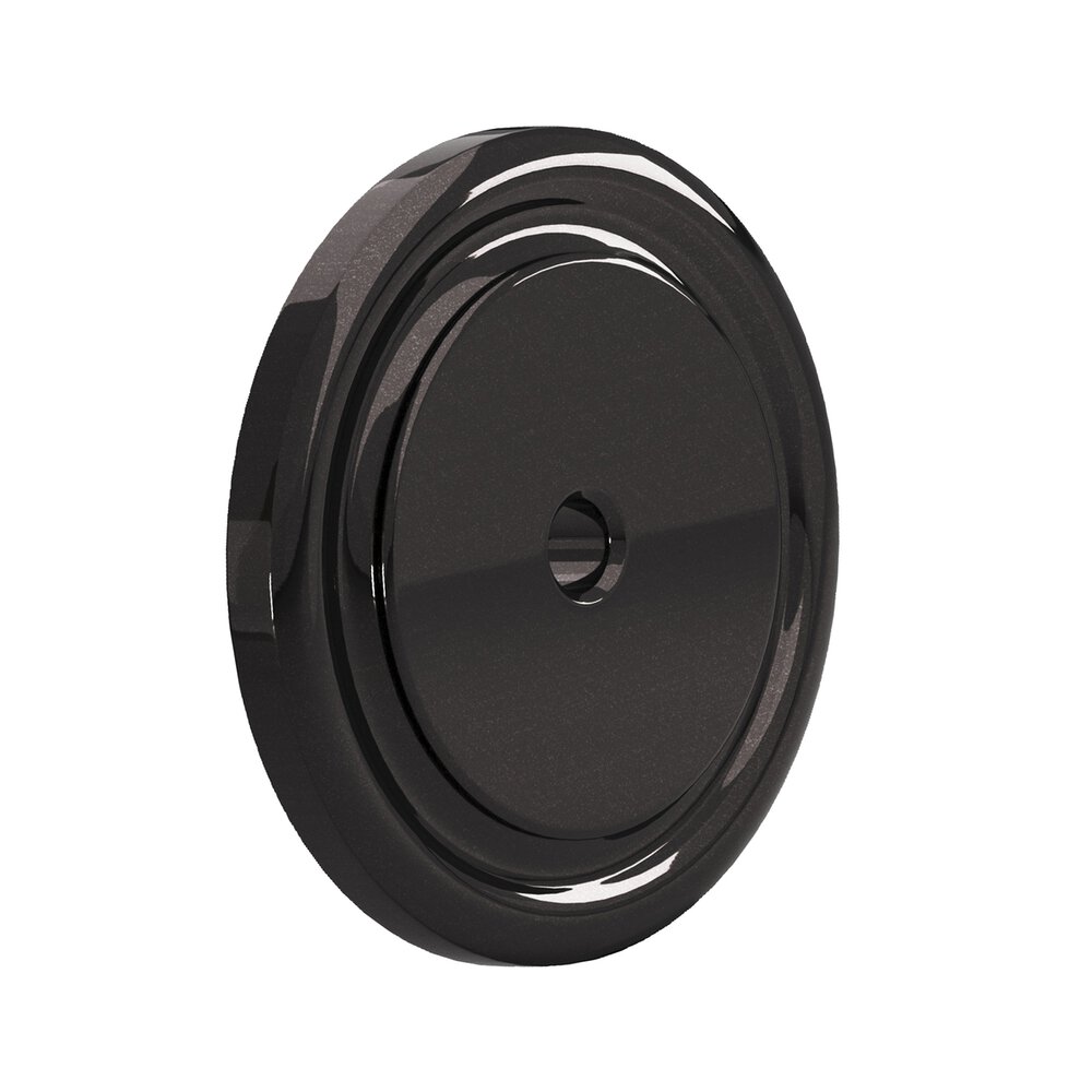 1 3/4" Round Backplate in Satin Black
