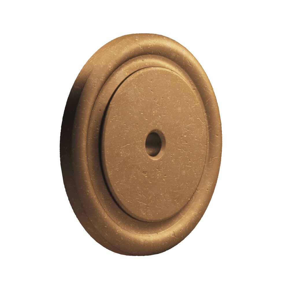 1 3/4" Round Backplate in Distressed Statuary Bronze