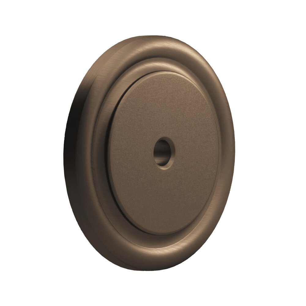 1 3/4" Round Backplate in Heritage Bronze