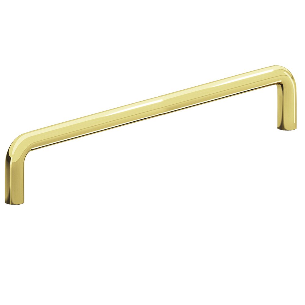 12" Thru Bolt Pull in Unlacquered Polished Brass