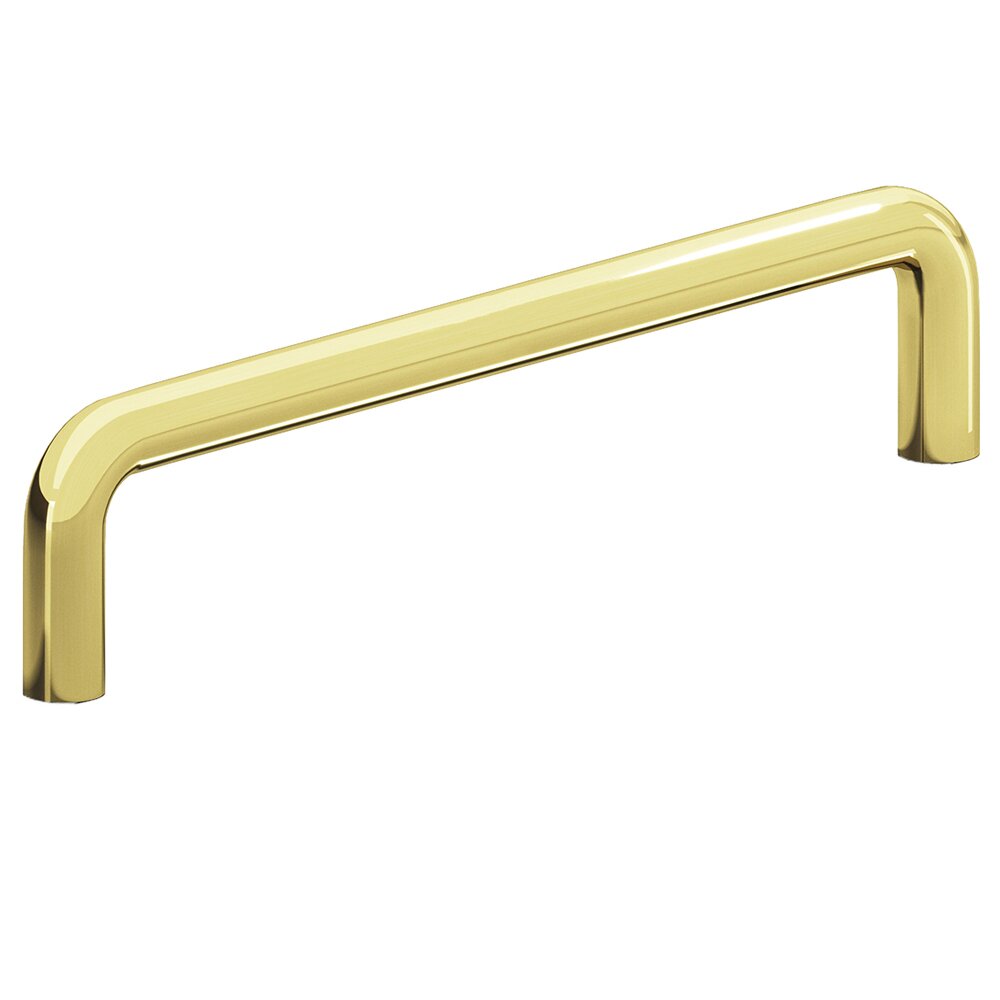 8" Thru Bolt Pull in Unlacquered Polished Brass