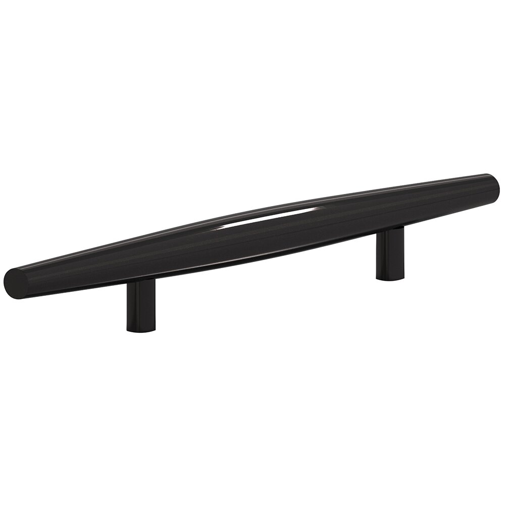 6" Centers Cigar Shaped Appliance Pull in Satin Black
