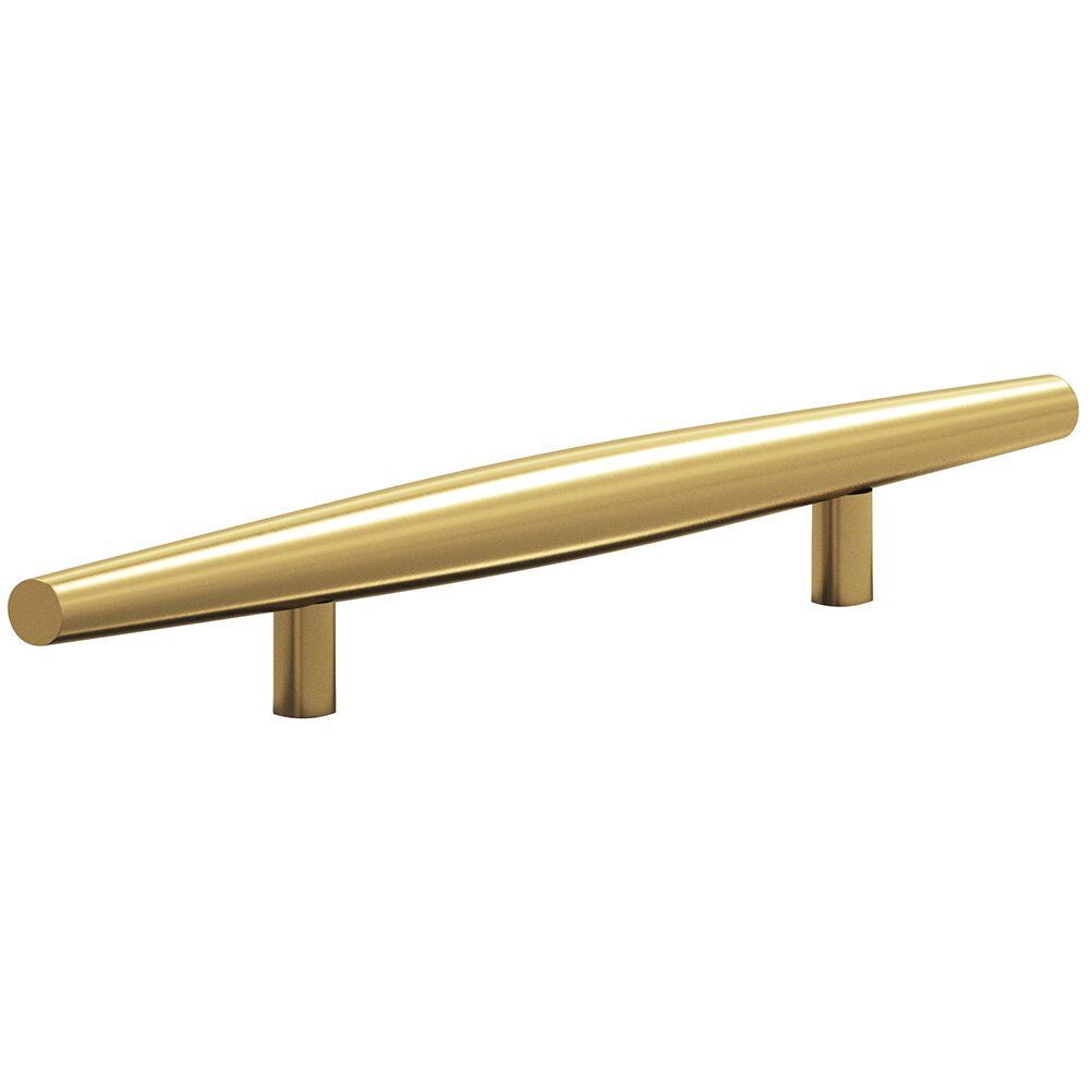 6" Centers Cigar Shaped Appliance Pull in Satin Brass