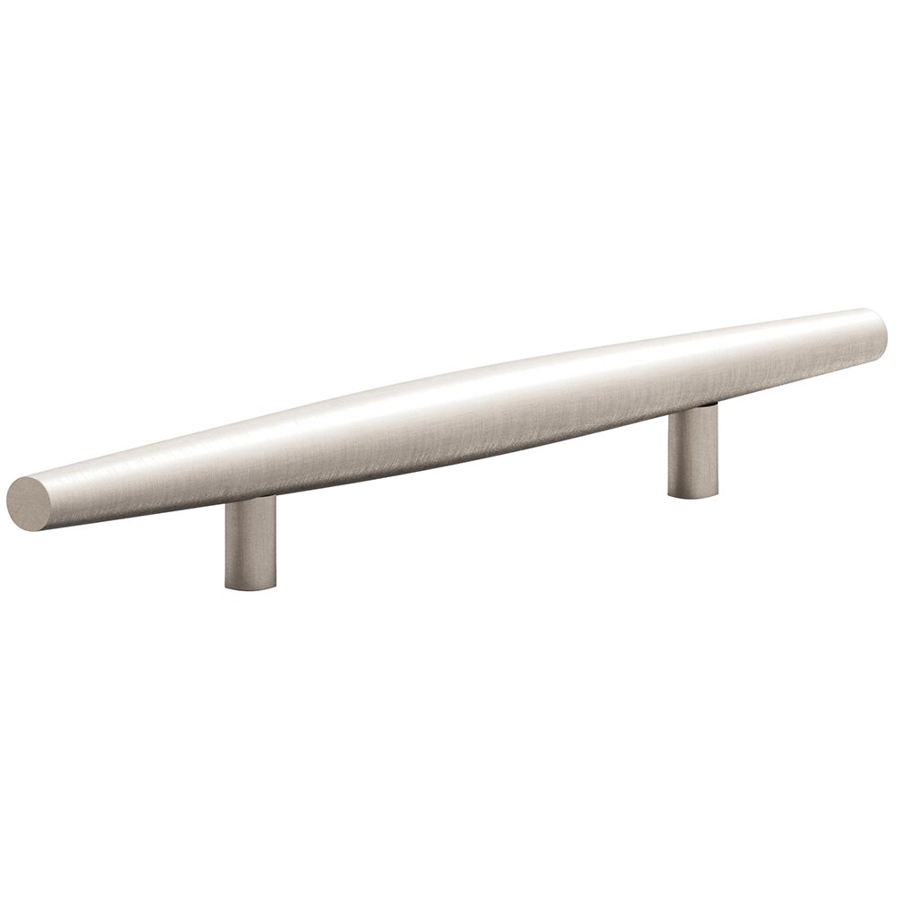 6" Centers Cigar Shaped Appliance Pull in Matte Satin Nickel