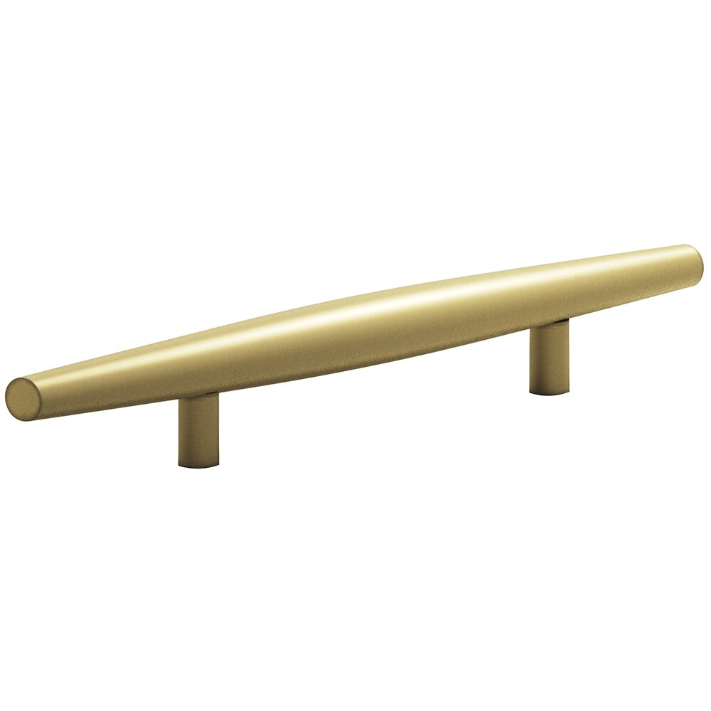 6" Centers Cigar Shaped Appliance Pull in Matte Antique Brass