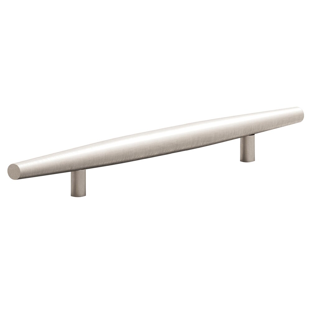8" Centers Cigar Shaped Appliance Pull in Matte Satin Nickel
