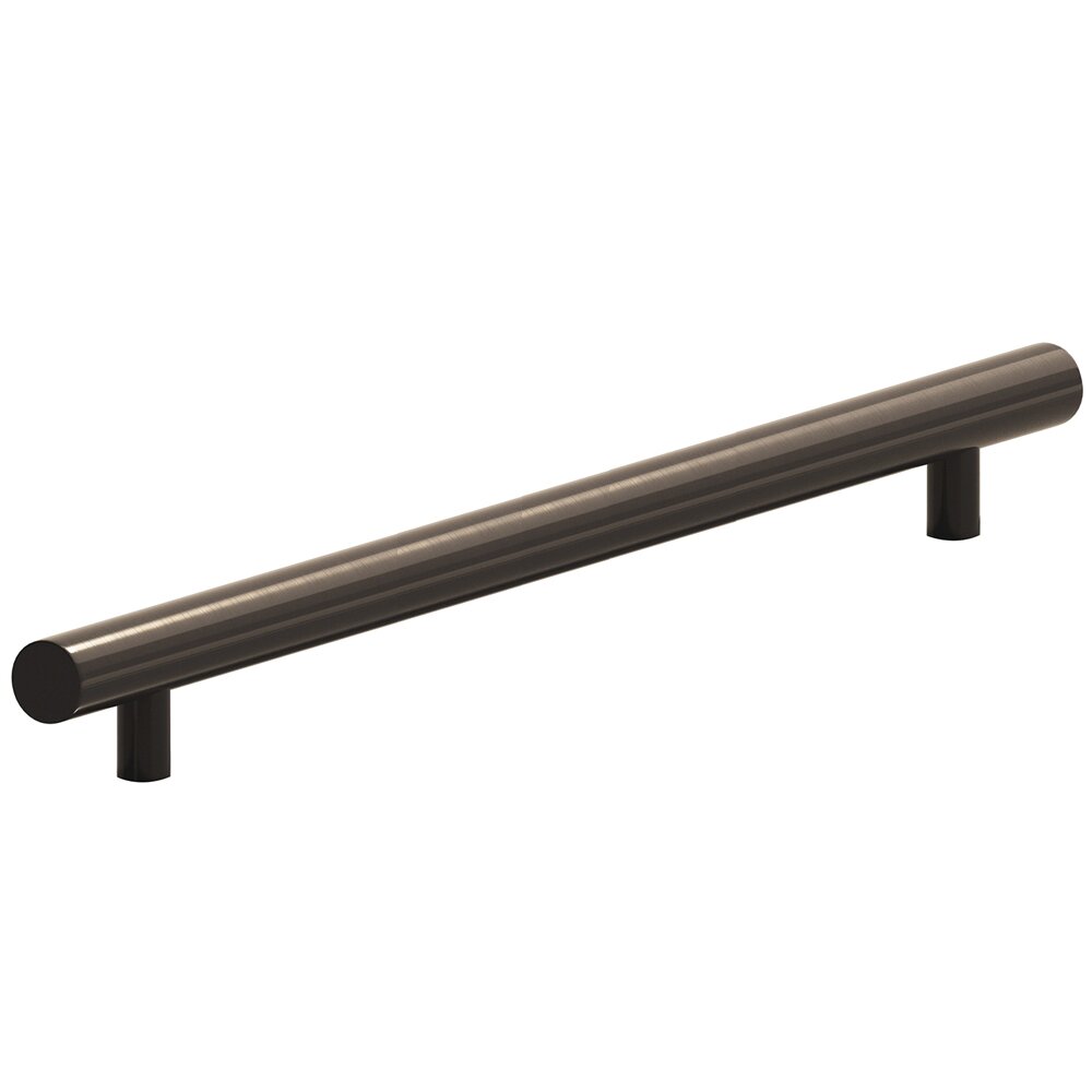10" Centers Appliance Pull with Bullnose Ends in Dark Statuary Bronze