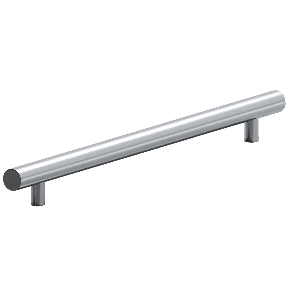 10" Centers Appliance Pull with Bullnose Ends in Satin Chrome
