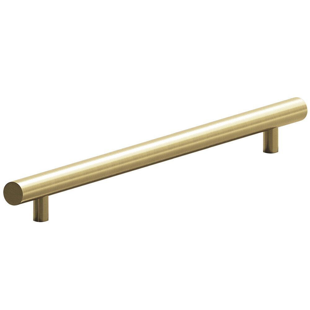 10" Centers Appliance Pull with Bullnose Ends in Antique Brass