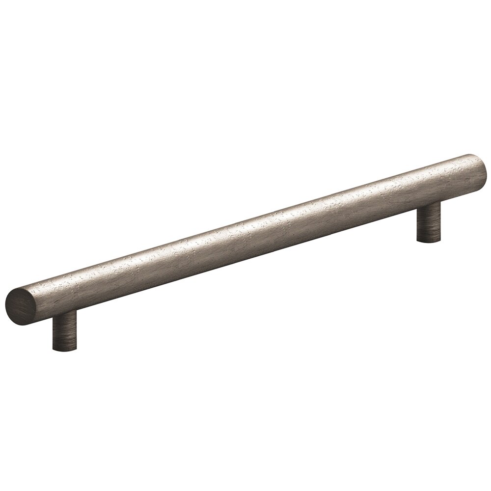10" Centers Appliance Pull with Bullnose Ends in Distressed Pewter