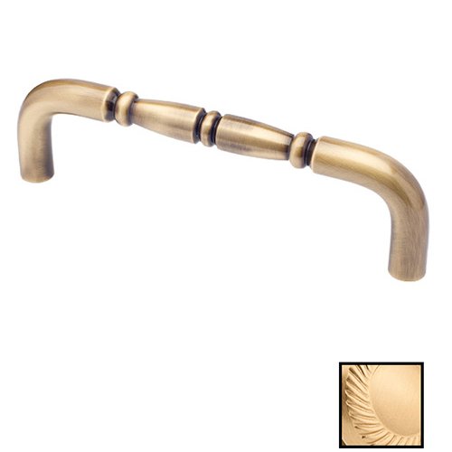 6" Centers Traditional Appliance Pull in Satin Brass
