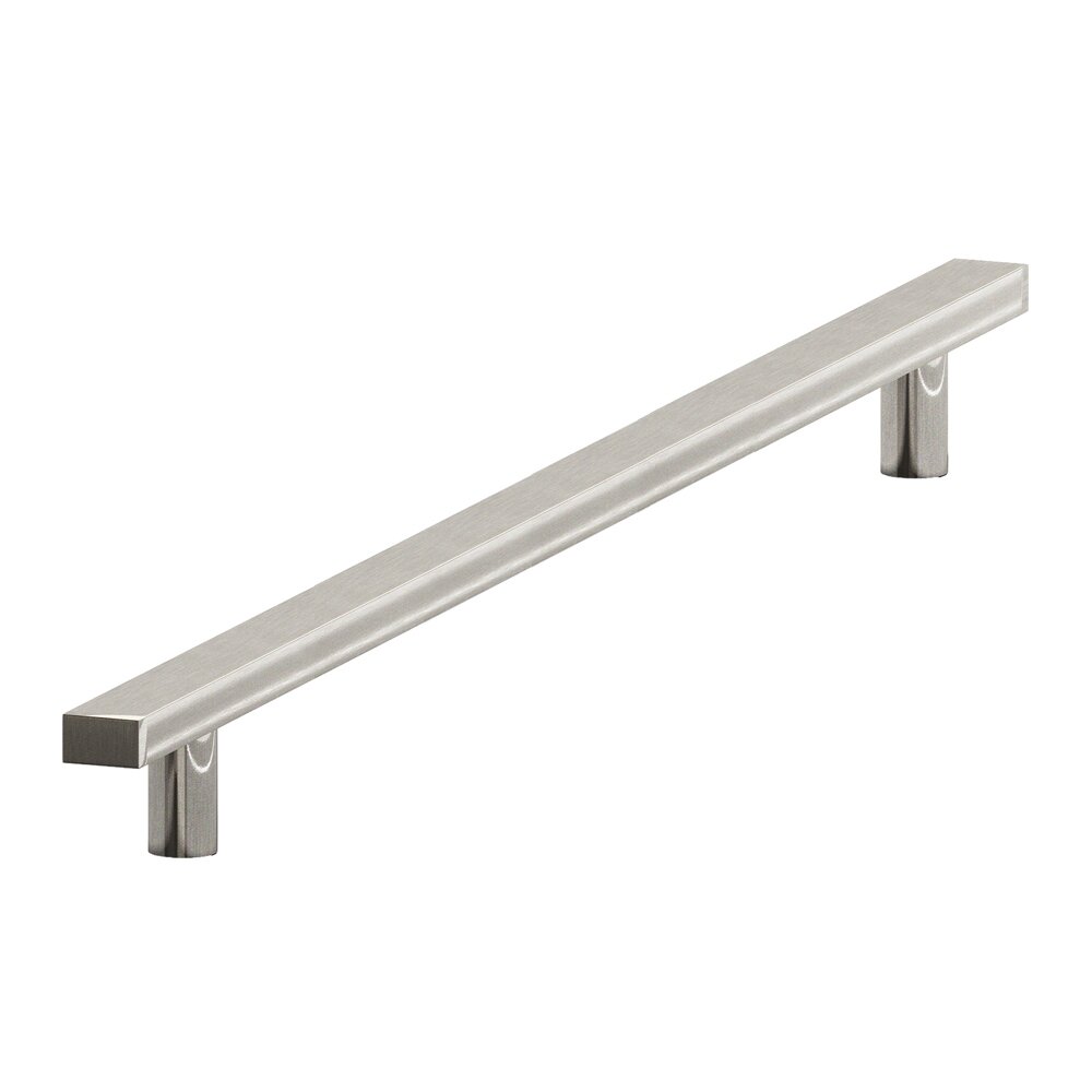 8" Centers Rectangular Appliance Pull in Nickel Stainless