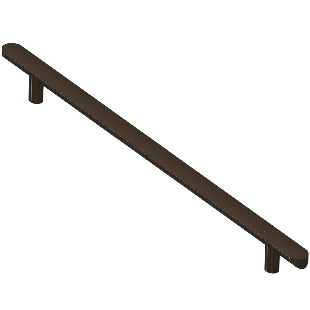 12" Centers Half Round Appliance Pull in Oil Rubbed Bronze