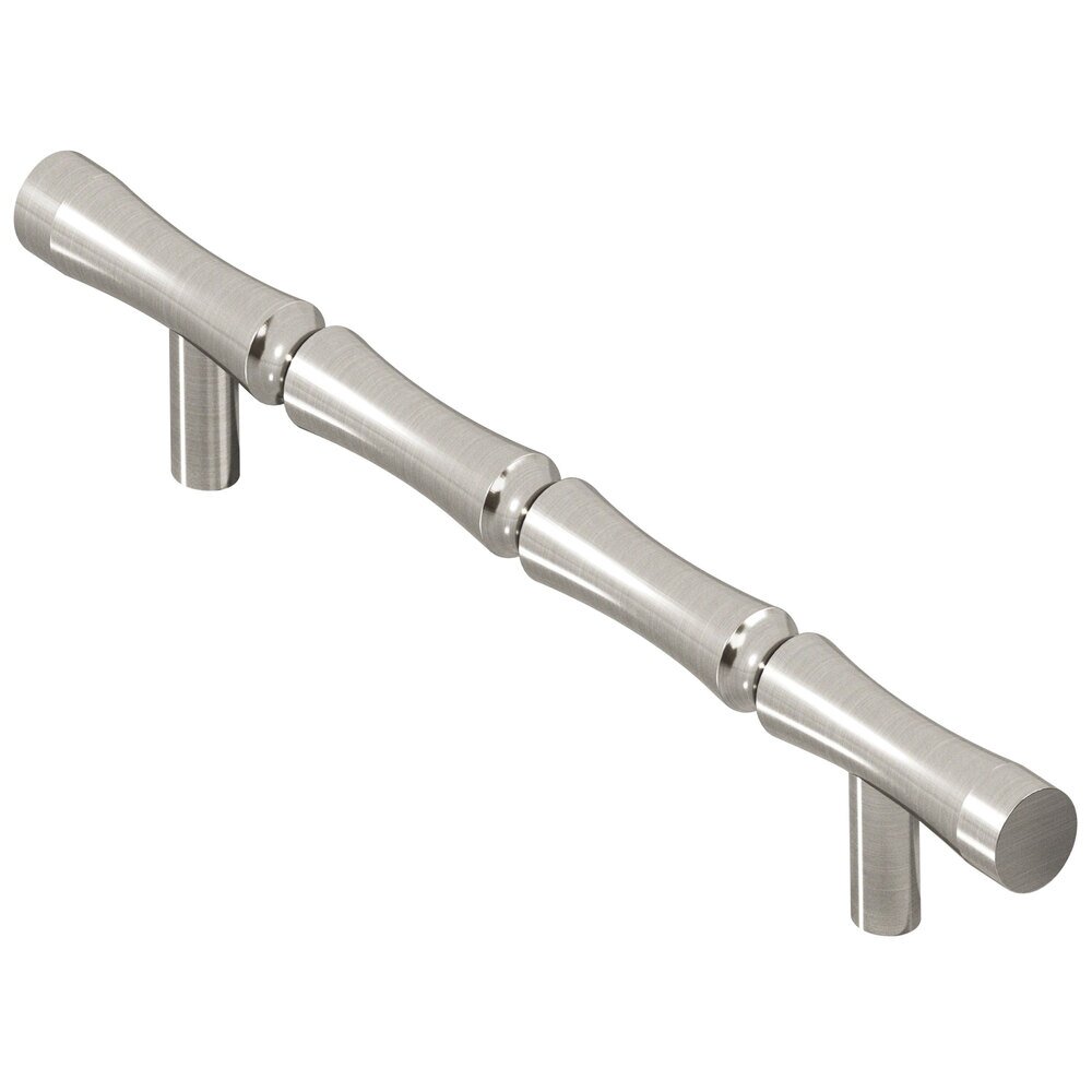 4 1/2" Centers Bamboo Pull in Satin Nickel