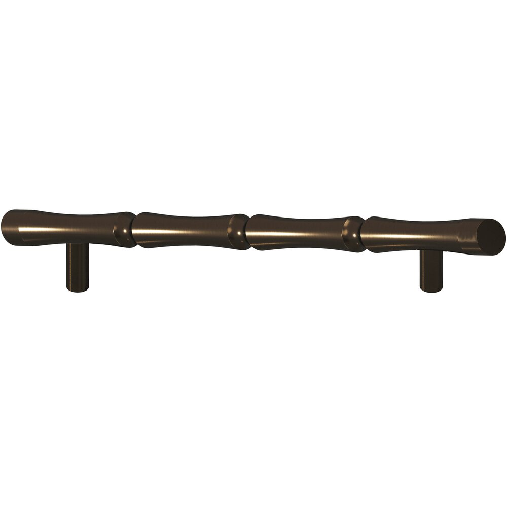 9 1/2" Centers Thick Bamboo Style Appliance Pull In Oil Rubbed Bronze Unlacquered