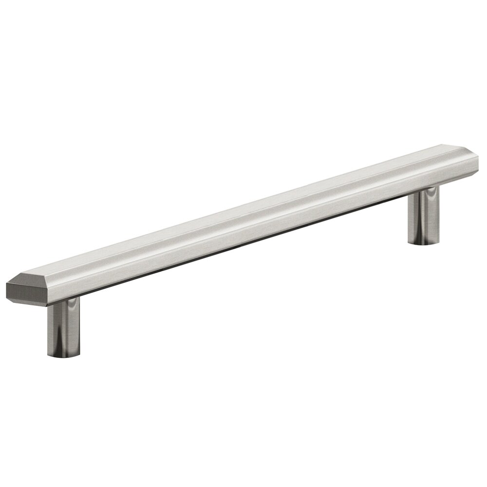 10" Centers Beveled Appliance Pull in Nickel Stainless