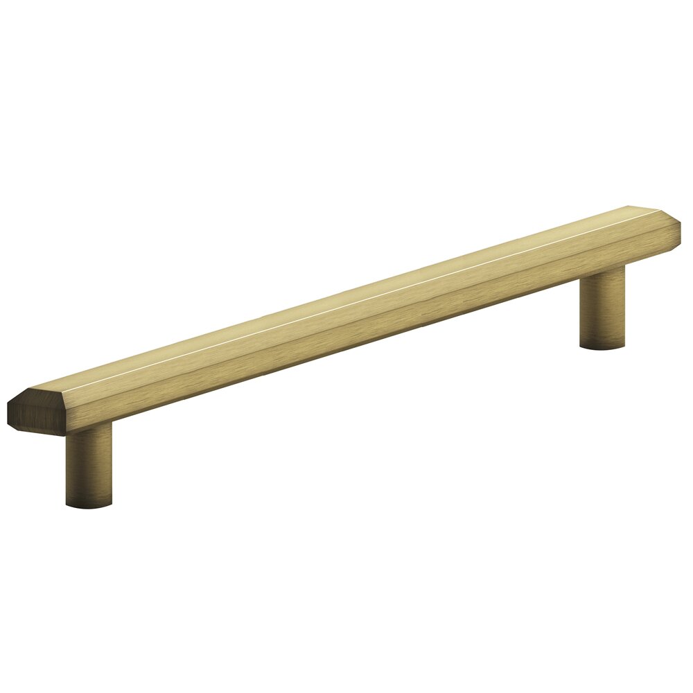 10" Centers Beveled Appliance Pull in Matte Antique Brass