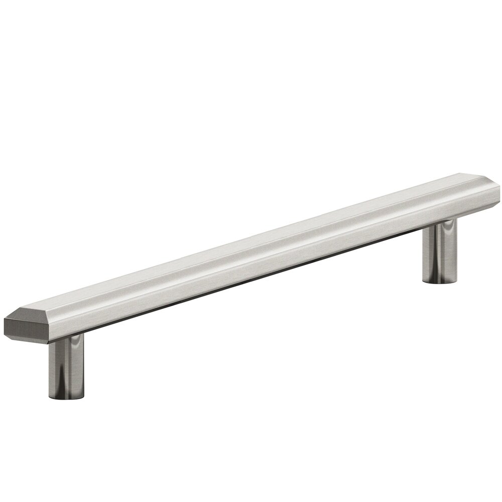 8" Centers Beveled Appliance Pull in Nickel Stainless
