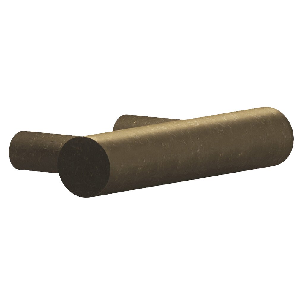 1 1/2" Centers European Bar Pull in Distressed Oil Rubbed Bronze