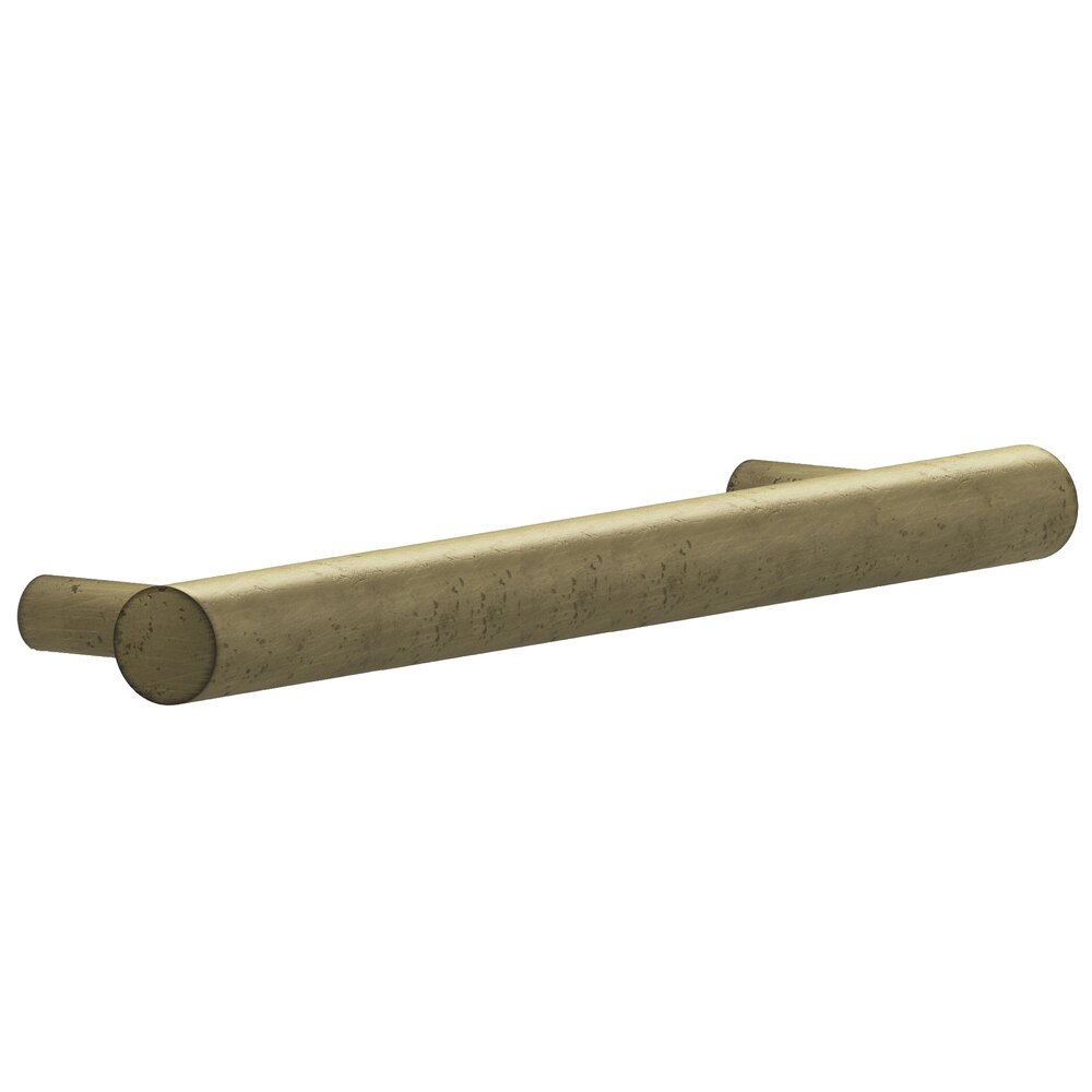 6" Centers European Bar Pull in Distressed Antique Brass