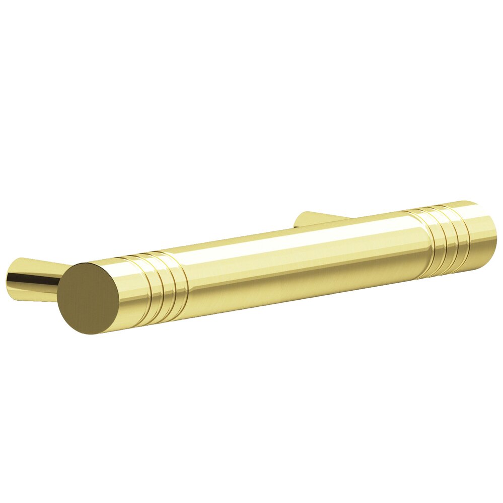 3 1/2" Pull in Polished Brass Unlacquered