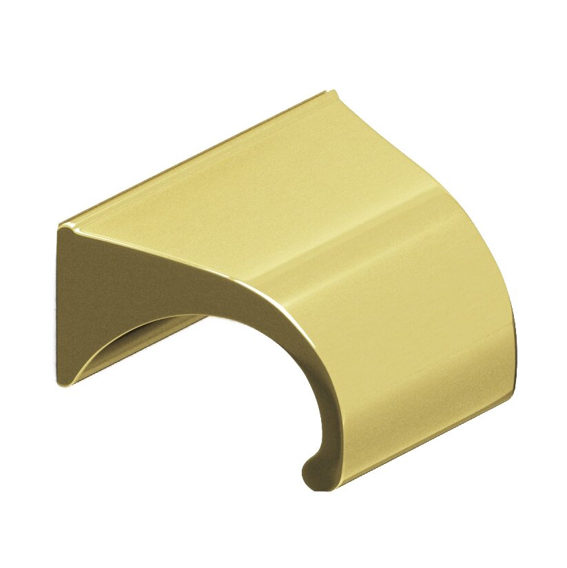 1 1/2" Centers Pull in Polished Brass Unlacquered