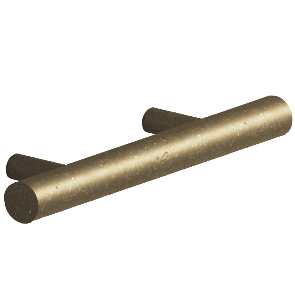 2 1/2" Centers Shank Pull in Distressed Oil Rubbed Bronze
