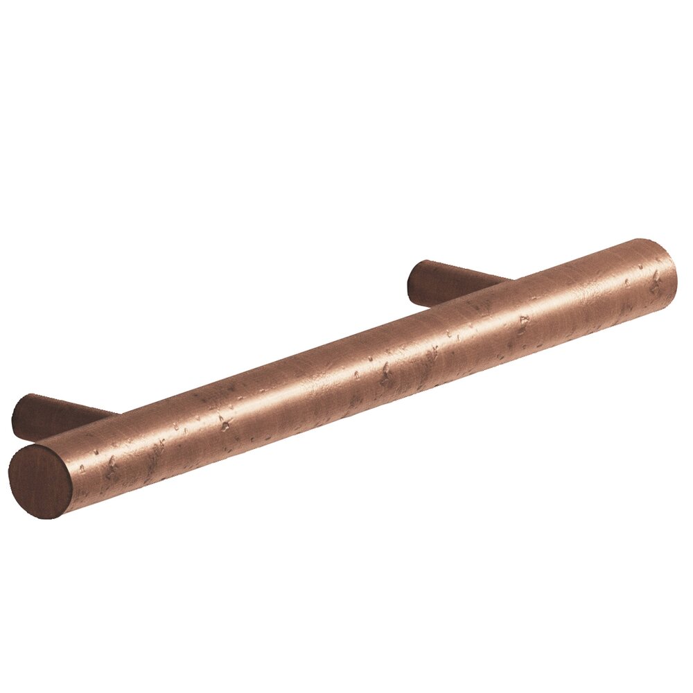 3 1/2" Centers Shank Pull in Distressed Antique Copper