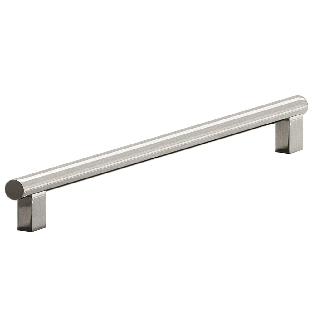 8" Centers Rectangular Post Bar Pull in Nickel Stainless