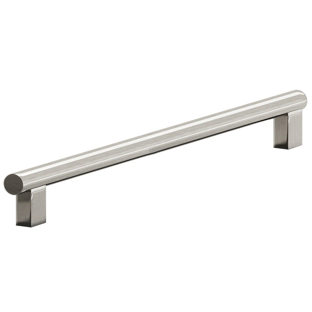 10" Centers Rectangular Post Bar Pull in Nickel Stainless