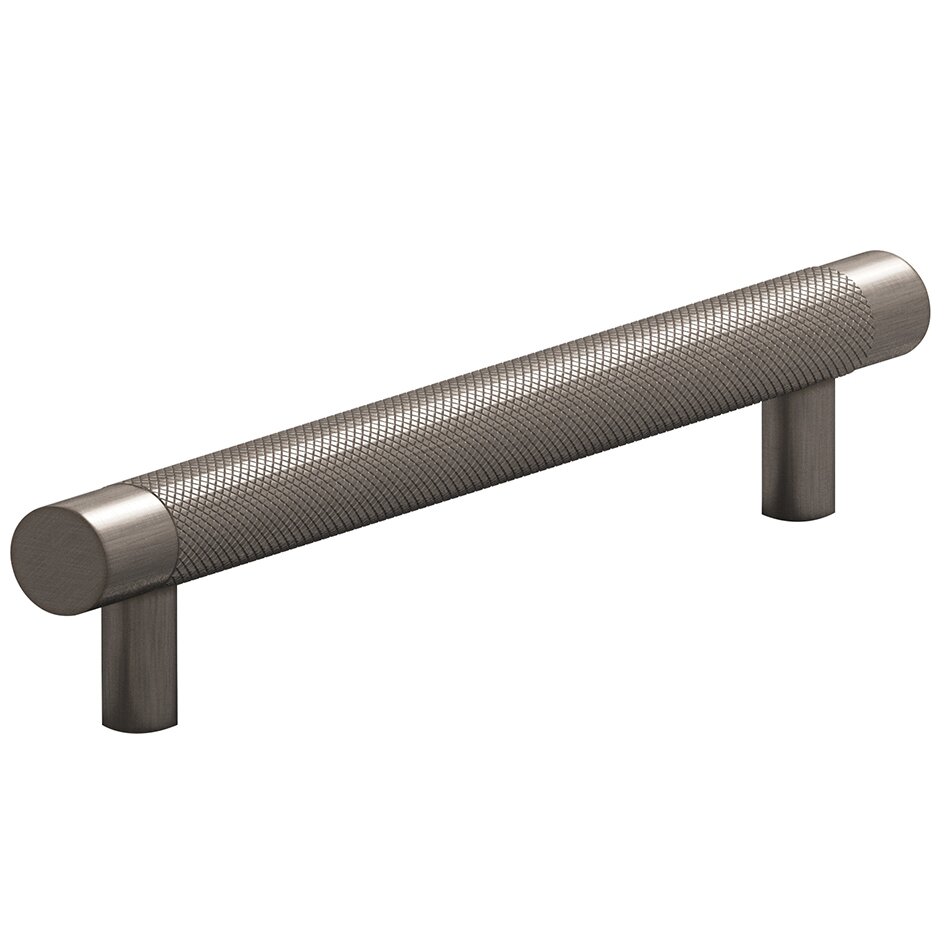 6" Centers Diamond Knurl Pull in Pewter