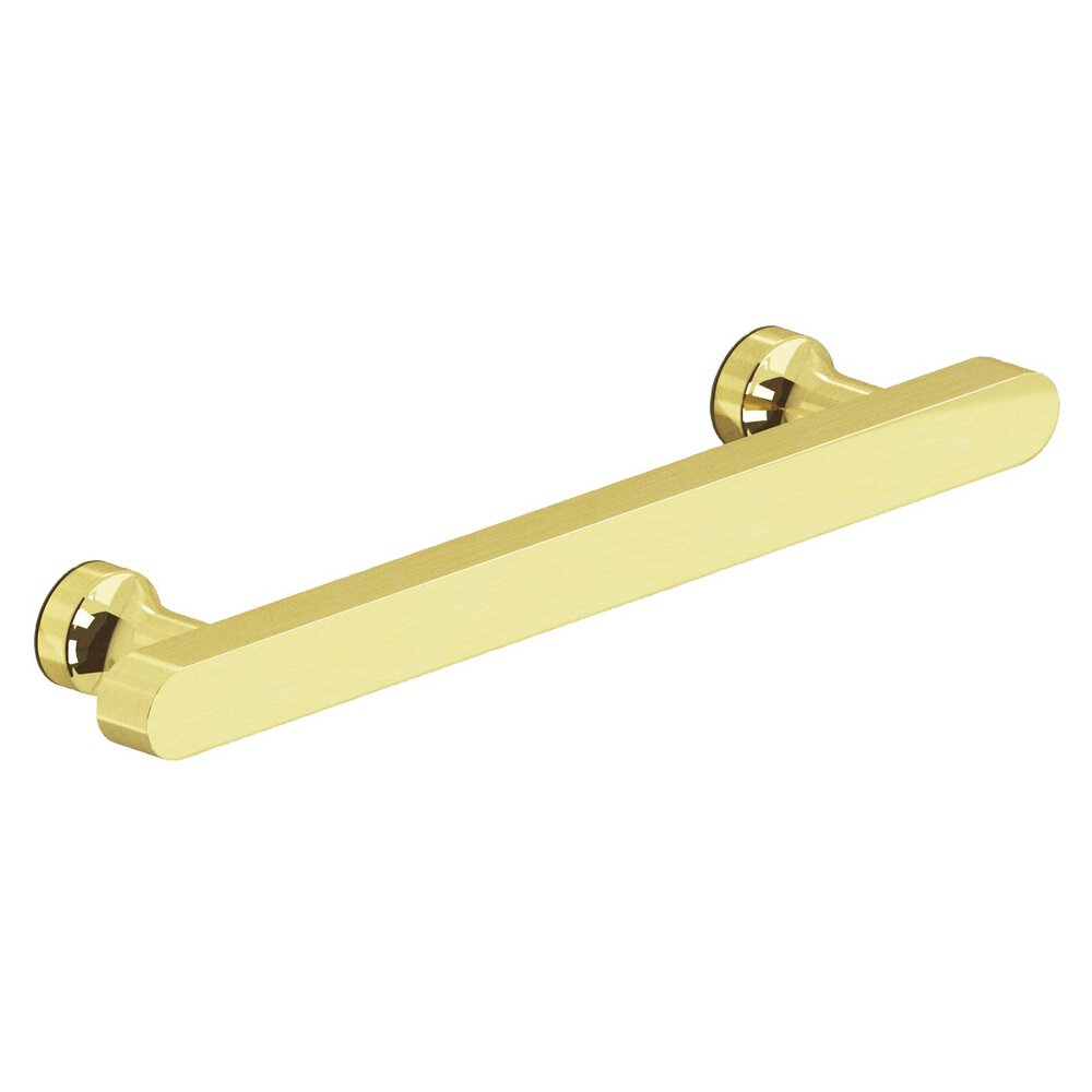 3 1/2" Centers Pull in Polished Brass Unlacquered